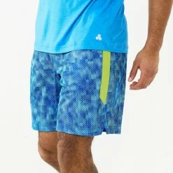 Men's Tek Gear® Printed Dry Tek Short -Tek Gear Shop 3929464 Azure Geo Squares