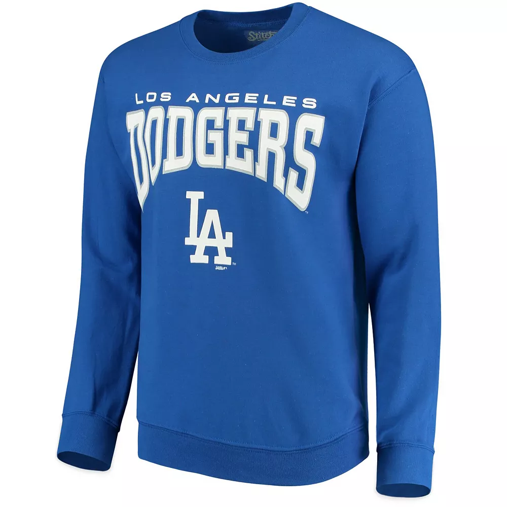 Men's Stitches Royal Los Angeles Dodgers Pullover Crew Sweatshirt 4 Men's Stitches Royal Los Angeles Dodgers Pullover Crew Sweatshirt - Image 3
