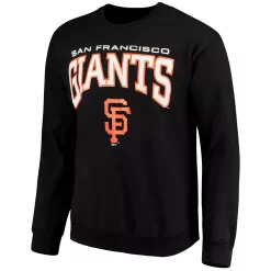 Men's Stitches Black San Francisco Giants Pullover Crew Sweatshirt 8 Men's Stitches Black San Francisco Giants Pullover Crew Sweatshirt -Tek Gear Shop 4081383 ALT2