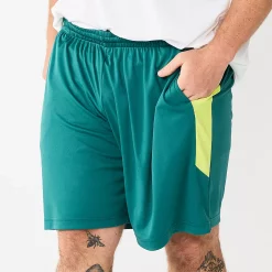 Big & Tall Tek Gear® Dry Tek Shorts 9" -Tek Gear Shop 4230671 Prestigious Green Lime