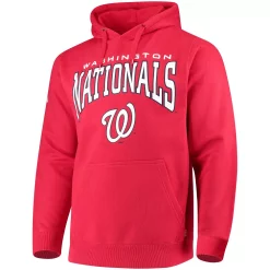 Men's Stitches Red Washington Nationals Team Pullover Hoodie -Tek Gear Shop 4289023 ALT2