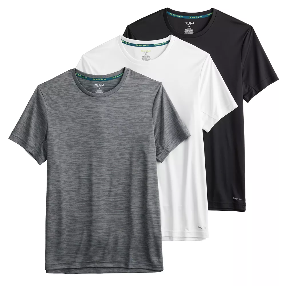 Men's Tek Gear® 3-Pack Dry Tek Tees 3 Men's Tek Gear® 3-Pack Dry Tek Tees