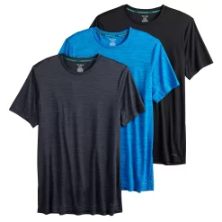 Big & Tall Tek Gear® 3-Pack Dry Tek Tees 15 Big & Tall Tek Gear® 3-Pack Dry Tek Tees -Tek Gear Shop 4791023 Black Ash Extreme Blue