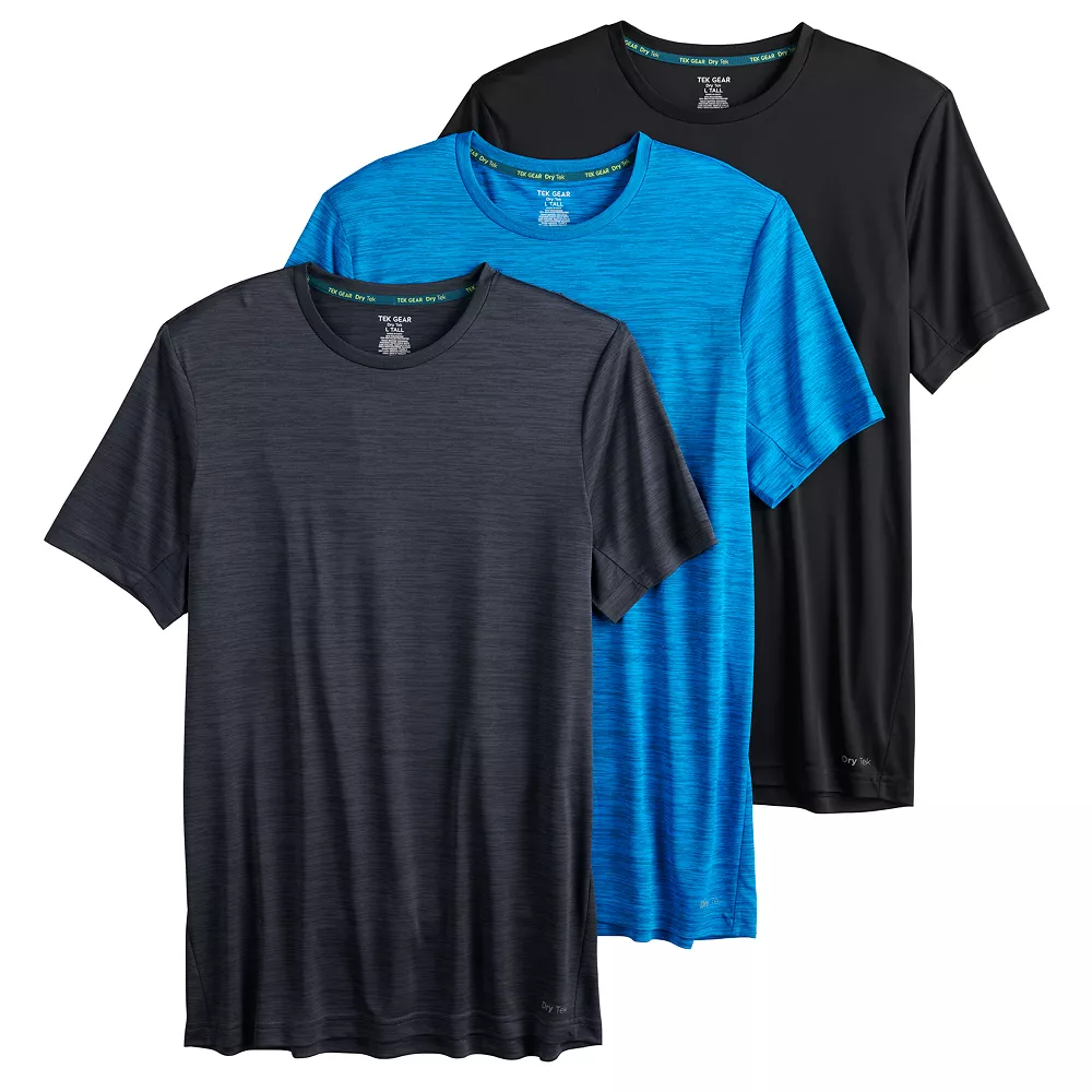 Big & Tall Tek Gear® 3-Pack Dry Tek Tees 9 Big & Tall Tek Gear® 3-Pack Dry Tek Tees - Image 7
