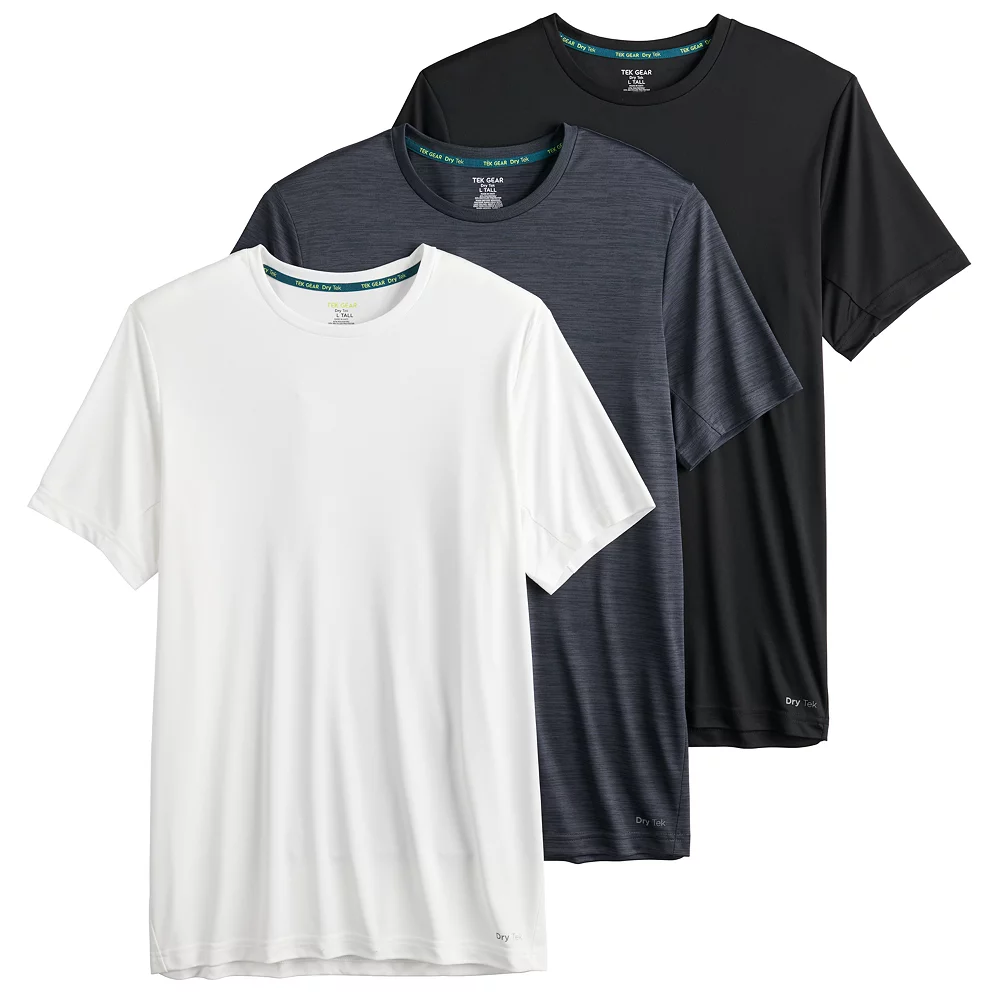 Big & Tall Tek Gear® 3-Pack Dry Tek Tees 8 Big & Tall Tek Gear® 3-Pack Dry Tek Tees - Image 6