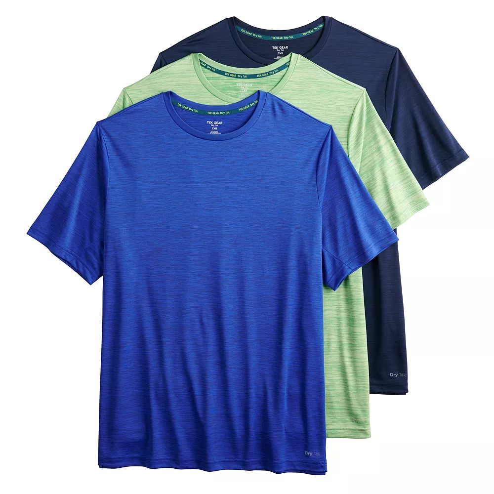 Big & Tall Tek Gear® 3-Pack Dry Tek Tees 6 Big & Tall Tek Gear® 3-Pack Dry Tek Tees - Image 4