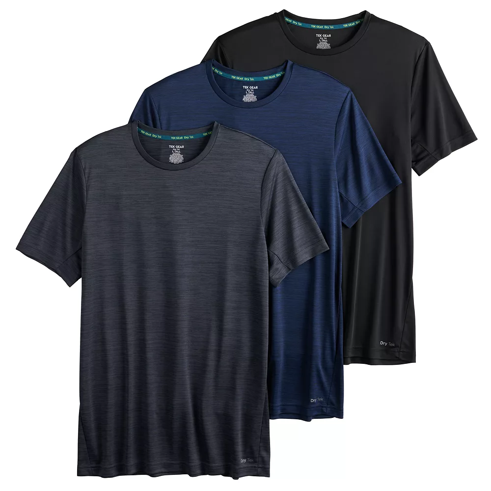 Big & Tall Tek Gear® 3-Pack Dry Tek Tees 7 Big & Tall Tek Gear® 3-Pack Dry Tek Tees - Image 5