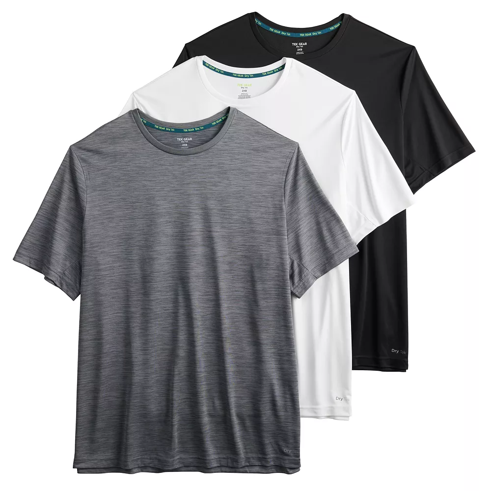 Big & Tall Tek Gear® 3-Pack Dry Tek Tees 5 Big & Tall Tek Gear® 3-Pack Dry Tek Tees - Image 3