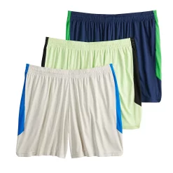 Big & Tall Tek Gear® 3-Pack Dry Tek Shorts -Tek Gear Shop 4808590 Green Navy Sahara Wind