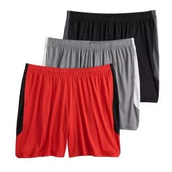 Big & Tall Tek Gear® 3-Pack Dry Tek Shorts -Tek Gear Shop 4808590 Red Black Grey