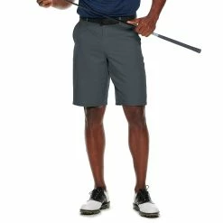 Men's Tek Gear® Solid Flat-Front Performance Golf Shorts -Tek Gear Shop 4826633 Hawk Gray