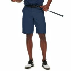 Men's Tek Gear® Solid Flat-Front Performance Golf Shorts -Tek Gear Shop 4826633 Navy Romance