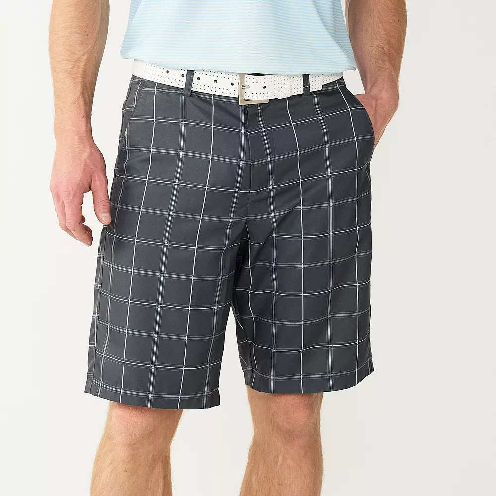 Men's Tek Gear® Plaid Flat-Front Golf Shorts 3 Men's Tek Gear® Plaid Flat-Front Golf Shorts