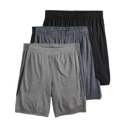 Men's Tek Gear® 3-Pack Dry Tek Shorts 19 Men's Tek Gear® 3-Pack Dry Tek Shorts -Tek Gear Shop 4840108 Black Hawk Gray
