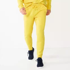 Men's Tek Gear® Ultra Soft Fleece Joggers -Tek Gear Shop 4952247 Flame Yellow