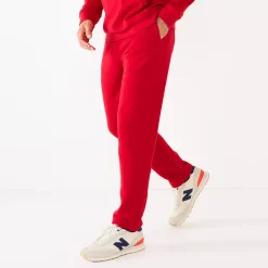 Men's Tek Gear® Ultra Soft Fleece Pants -Tek Gear Shop 4952631 Cherry Cocktail