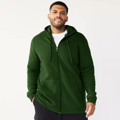 Big & Tall Tek Gear® Ultra Soft Fleece Hoodie -Tek Gear Shop 4957647 Artillery Green