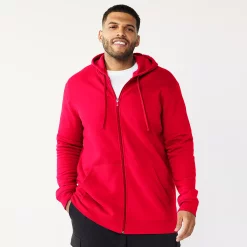 Big & Tall Tek Gear® Ultra Soft Fleece Hoodie -Tek Gear Shop 4957647 Cherry Berry