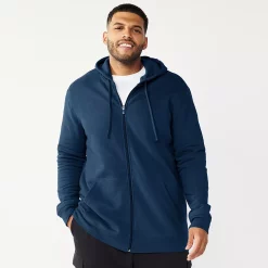 Big & Tall Tek Gear® Ultra Soft Fleece Hoodie -Tek Gear Shop 4957647 Dark Blue