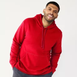 Big & Tall Tek Gear® Ultra Soft Pullover Hoodie -Tek Gear Shop 4972228 Cherry Berry
