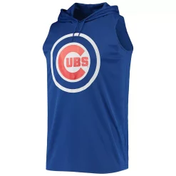 Men's Stitches Royal Chicago Cubs Sleeveless Pullover Hoodie -Tek Gear Shop 5006975 ALT2