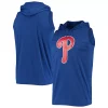Men's Stitches Royal Philadelphia Phillies Sleeveless Pullover Hoodie -Tek Gear Shop 5007116