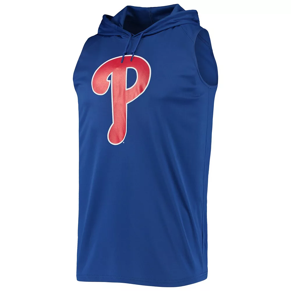 Men's Stitches Royal Philadelphia Phillies Sleeveless Pullover Hoodie 5 Men's Stitches Royal Philadelphia Phillies Sleeveless Pullover Hoodie - Image 3