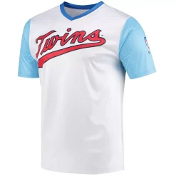Men's Stitches White Minnesota Twins Cooperstown Collection Wordmark V-Neck Jersey 7 Men's Stitches White Minnesota Twins Cooperstown Collection Wordmark V-Neck Jersey -Tek Gear Shop 5039971 ALT2