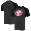 Men's Stitches Heathered Black Cincinnati Reds Raglan T-Shirt -Tek Gear Shop 5072040