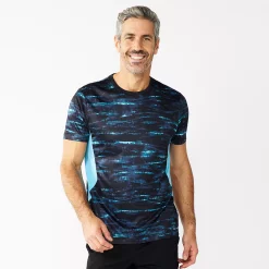 Men's Tek Gear® Dry Tek Printed Tee 16 Men's Tek Gear® Dry Tek Printed Tee -Tek Gear Shop 5223988 Light Teal Stripe