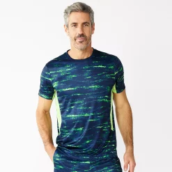 Men's Tek Gear® Dry Tek Printed Tee 17 Men's Tek Gear® Dry Tek Printed Tee -Tek Gear Shop 5223988 Teal Stripe