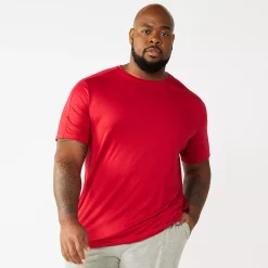 Big & Tall Tek Gear® Core Tee -Tek Gear Shop 5237684 Cherry Berry Ruby