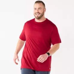 Big & Tall Tek Gear® Core Tee -Tek Gear Shop 5237684 Cherry Cocktail Ruby
