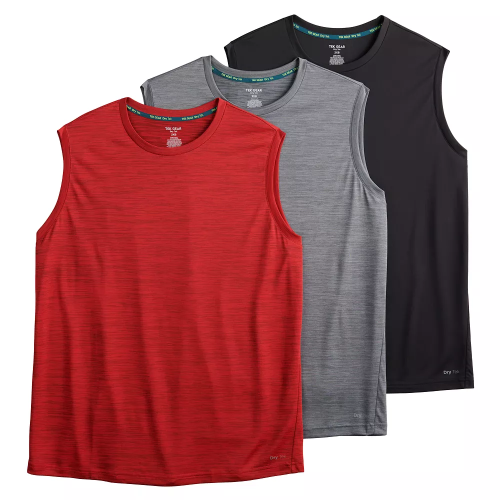 Big & Tall Tek Gear® 3-Pack Dry Tek Muscle Tee 3 Big & Tall Tek Gear® 3-Pack Dry Tek Muscle Tee
