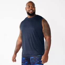 Big & Tall Tek Gear® Dry Tek Muscle Tee -Tek Gear Shop 5261797 Blue Black