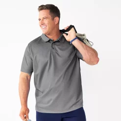 Big & Tall Tek Gear® Ref-Fit Fashion Polo -Tek Gear Shop 5268172 Gradient Gray