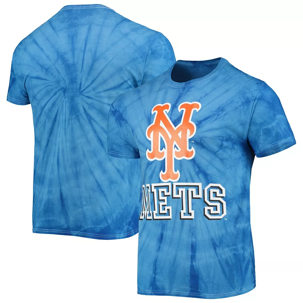 Men's Stitches Royal New York Mets Spider Tie-Dye T-Shirt 3 Men's Stitches Royal New York Mets Spider Tie-Dye T-Shirt