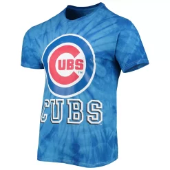 Men's Stitches Royal Chicago Cubs Spider Tie-Dye T-Shirt -Tek Gear Shop 5367640 ALT2