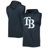 Men's Stitches Navy Tampa Bay Rays Sleeveless Pullover Hoodie 2 Men's Stitches Navy Tampa Bay Rays Sleeveless Pullover Hoodie -Tek Gear Shop 5384176