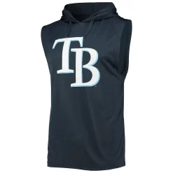 Men's Stitches Navy Tampa Bay Rays Sleeveless Pullover Hoodie -Tek Gear Shop 5384176 ALT2