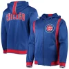Men's Stitches Royal/Red Chicago Cubs Team Full-Zip Hoodie -Tek Gear Shop 5385177