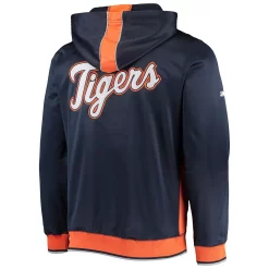 Men's Stitches Navy/Orange Detroit Tigers Team Full-Zip Hoodie -Tek Gear Shop 5385448 ALT3