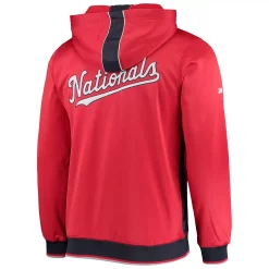 Men's Stitches Red/Navy Washington Nationals Team Full-Zip Hoodie -Tek Gear Shop 5385719 ALT3