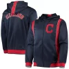 Men's Stitches Navy/Red Cleveland Indians Team Full-Zip Hoodie -Tek Gear Shop 5386147