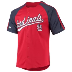 Men's Stitches Red St. Louis Cardinals Button-Down Raglan Replica Jersey 7 Men's Stitches Red St. Louis Cardinals Button-Down Raglan Replica Jersey -Tek Gear Shop 5408625 ALT2
