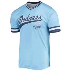 Men's Stitches Blue/Royal Los Angeles Dodgers Cooperstown Collection V-Neck Team Color Jersey -Tek Gear Shop 5412516 ALT2