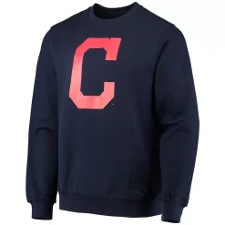 Men's Stitches Navy Cleveland Indians Logo Pullover Sweatshirt -Tek Gear Shop 5419661 ALT2