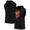 Men's Stitches Black San Francisco Giants Sleeveless Pullover Hoodie -Tek Gear Shop 5425471