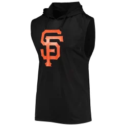 Men's Stitches Black San Francisco Giants Sleeveless Pullover Hoodie -Tek Gear Shop 5425471 ALT2