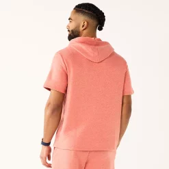 Men's Tek Gear® French Terry Short-Sleeve Hoodie -Tek Gear Shop 5561873 ALT